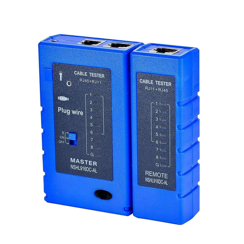 Cable Tester RJ45 RJ11 Test Tool Telephone Network AntiBurn