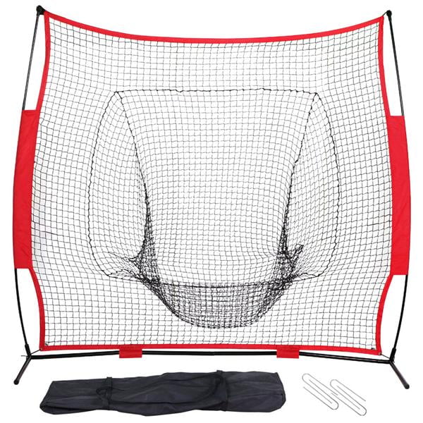 Yaheetech Portable 7' x 7' Baseball and Softball Practice Net for