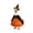 D, variant on Halloween Vampire Porch Goose Outfit for 23 Inch Goose Statue, Cape and Witch Hat Costume for Spooky Porch Decor