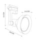 thumbnail image 4 of Reflector PARA Riel Negro Mil Luces 844 014, 4 of 7