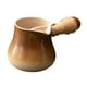 thumbnail image 5 of Tetera de cerámica china, tetera con mango lateral, tetera, jarra de cerámica para el hogar, Picnic, regalo para del té, café para acampar Pequeño Marrón, 5 of 8