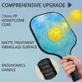 thumbnail image 2 of Pickleball Paddles Set Of 2, Fiberglass Surface, Ice Crystal Print, 4 Balls & Bag, 2 of 5