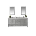 thumbnail image 4 of Adorn Vanity Nera Collection 72'' Gray Bathroom Vanity with Quartz Countertop, Mirror & Sink, 4 of 9
