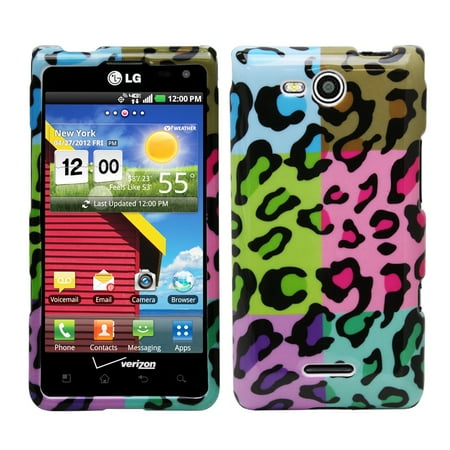 Fosmon Crystal Hard Protector Case Cover for LG Lucid 4G (Colorful Leopard)