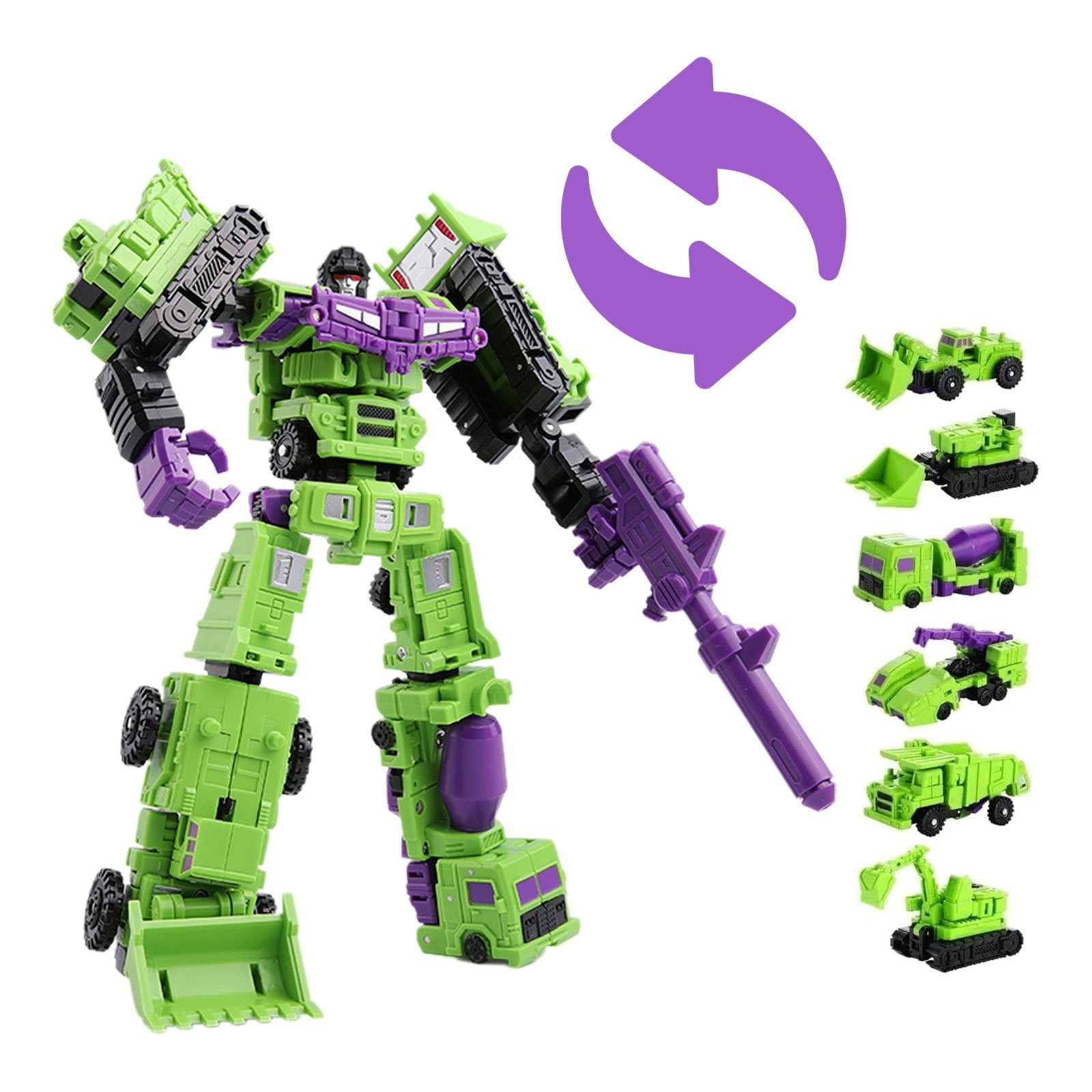 Optimus Prime Transformer Toy NBK Devastator Transformer Toy - 6 In 1 ...