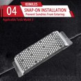 thumbnail image 4 of HUGFEGWE Compatible with Tesla Model 3 Backseat Air Vent, Rear Seat Air Vent Cover Grille Air Conditioner Vent Protector Under Front Seat(Silver) CJB91-139508, 4 of 6