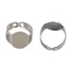 thumbnail image 5 of 10pcs 15 X 10 Mm Oval Base Ajustes de Filigrana Ajustable Plateado, 5 of 6