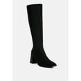 thumbnail image 6 of Paytin Faux Leather Block Heel Calf Length Boots, 6 of 9
