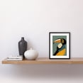 thumbnail image 2 of Keel Billed Toucan Bird Portrait Vintage Illustration Artwork Framed Wall Art Print 9X7 Inch, 2 of 5