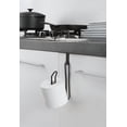 thumbnail image 2 of SunnyPoint Over The Tank Toilet Tissue Paper Roll Holder Dispenser and Reserve for Bathroom Storage and Organization - Metal, Hanging, Holds 1 Roll (Black), 2 of 5