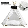 thumbnail image 1 of Pet Teepee Bed Tent Washable House for Dog & Cat with Cushion, 1 of 10