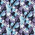 thumbnail image 2 of Zelouf Zs1405O Print Ity  , Sewing, DIY, Crafts Fabric by the Yard, 649 Purple/teal, 20 Yard, 2 of 2