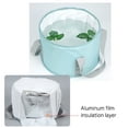 thumbnail image 6 of Foldable Water Basin Foot Soaking Bucket | Large Capacity Portable Cloth 31x20cm | Leakproof Double-Layer Build | With Storage Bag | Durable Hot Water Spa Container, 6 of 6