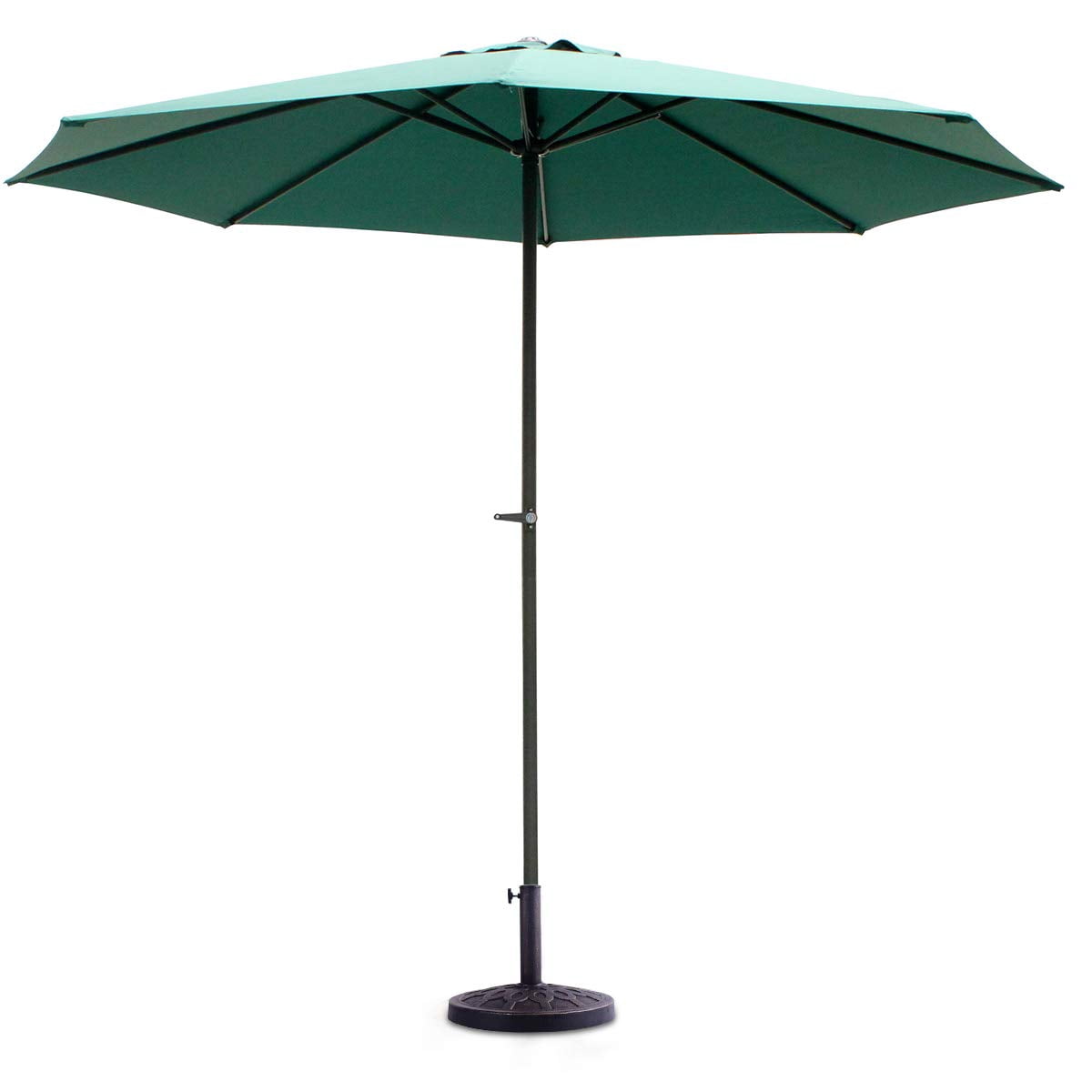 Giantex 30lbs Patio Market Umbrella Base, Heavy Duty Outdoor Stand, Cast Iron Umbrella Holder for Garden Beach, Classic Round Umbrella Standing Deck Porch
