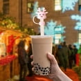 thumbnail image 4 of 5 Pc Christmas Straw Cover Reusable 10mm Straw Cover Accessories Christmas Gift, 4 of 6