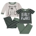 thumbnail image 1 of Pyjama Ajusté en Coton pour Tout-Petit Garçon, Ensemble 4 Pcs, Tailles 12 Mois à 5T, 1 of 9