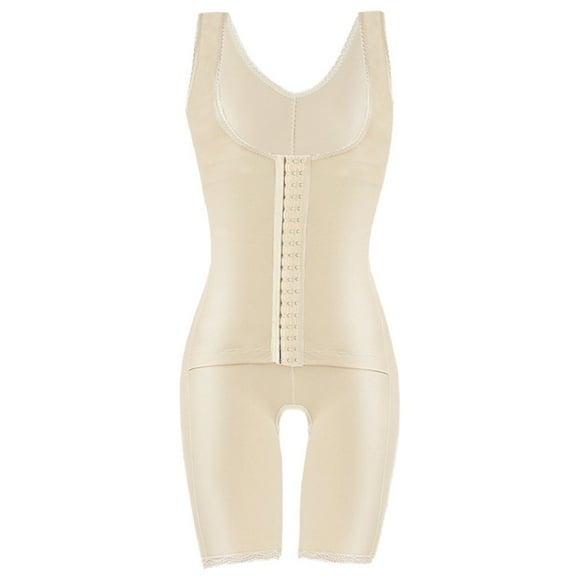 Compression Garment, Breathable Waist Slimmer 3 Row Hooks Open Butt 3 Row Hooks Bodyshaper for Women for Sleeping Skin Color XL
