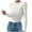 White, variant on Fanxing Women’s Long Sleeve Basic Shirts Crew Neck Slim Fitted Tees Stretchy Compression Shirt Gym Workout Athletic Underscrubs Tops