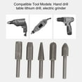 thumbnail image 3 of Rasp Bits, Tungsten Steel Alloy  Tool Rasp Bits High Adaptability Fast Grinding Speed Non Slip 6mm Shank Long Service Life  For Softwood For Hand Drill, 3 of 8