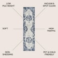 thumbnail image 3 of JONATHAN Y MODERN PERSIAN 2 x 10 Runner Rug, Rosalia Cottage Medallion - Dark blue/Ivory, MDP403A-210, 3 of 8