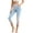Blue and Pink-Cherry Blossom, variant on HELLHERO Marbled Printed Capri Leggings for Women Tummy Control Yoga Pants Athletic Yoga Leggings for Gym Sports, 3XL