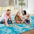 thumbnail image 6 of Ultra Soft Rug for Living Room, 6X9 Fluffy Shag Area Rug for Bedroom, Modern Shaggy Carpet Fuzzy Rug for Teens Dorm Nursery Home Decor Aesthetic, Upgrade Anti-Skid Durable, Tie-Dyed Blue, 6 of 17