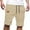 Mens Shorts Beige, variant on Mens Big & Tall Shorts Cargo S-5X Plus Size Relaxed Drawstring Elastic Waist Straight Leg Solid Color Breathable Work Short with Pockets