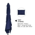 thumbnail image 6 of ACEGOSES 10 x 6.5ft Patio Umbrella with 6 Ribs Tilt and Crank Waterproof Sunshade Canopy for Garden,Yard,Navy Blue, 6 of 7
