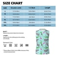 thumbnail image 5 of Lsque Hippo With Flamingos And Crocodiles Print Men's Cotton Blend Sleeveless Muscle Shirts (S-3XL)- Moisture Wicking, Odor Protection, UPF 30+,XX-Large, 5 of 8