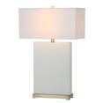 thumbnail image 6 of SAFAVIEH Joyce 27.75 in. H Rectangular Faux Table Lamp, Cream Faux Woven Leather, Set of 2, 6 of 7