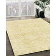 thumbnail image 3 of Ahgly Company Machine Washable Indoor Square Abstract Sun Yellow Area Rugs, 8' Square, 3 of 7