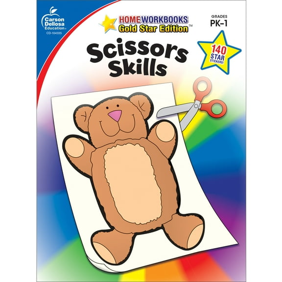 Home Workbooks Scissors Skills, Grades Pk - 1: Gold Star Edition Volume 17, (Paperback)