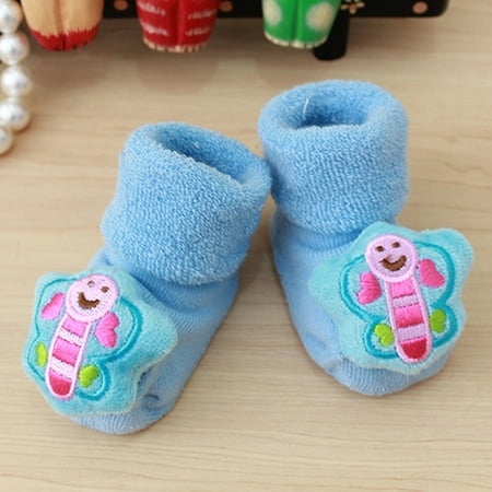 

HIMIWAY Compression Socks Men Cartoon Newborn Kids Baby Girls Boys Anti-Slip Warm Socks Slipper Shoes Boots J M