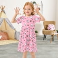 thumbnail image 3 of Cards and Crowns Short Sleeve Dress A-Line Cute Midi Casual Sundress 2-8 Years, 3 of 6