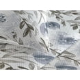 thumbnail image 3 of Ambesonne Flower Quilted Bedspread Set 3 Pcs, Simple Floral Petals Print, Queen, Taupe Grey and Slate Blue, 3 of 4