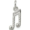 thumbnail image 1 of Sterling Silver Music Notes Charm (17 X 8.5) Made In United States qc776, 1 of 2