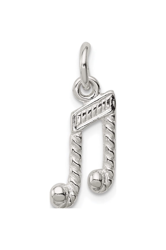 Sterling Silver Music Notes Charm (17 X 8.5) Made In United States qc776