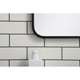 thumbnail image 4 of Soft corner metal rectangular mirror 20x30 inch in Black, 4 of 5