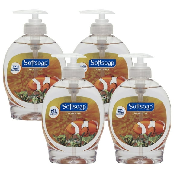 Softsoap Liquid Hand Soap, Aquarium, 7.5 fl oz, 4 Pack