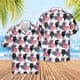 thumbnail image 2 of Camisa hawaiana con estampado 3D de la bandera estadounidense, blusa playera para hombre, camisas con solapa para trabajo, camisas cubanas, ropa para hombre, tops para hombre, 2 of 5