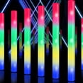 thumbnail image 3 of ¡Lugar de fiesta Foam Glow Sticks! 100 unidades de 18.5 pulgadas con LED de 4 colores, 3 of 9