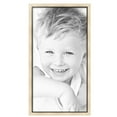 thumbnail image 2 of ArtToFrames 20" x 38" Silver with Black Lip Picture Frame, 20x38 inch Multi Wood Poster Frame (WOM-5193),  Pack, 2 of 7