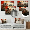 thumbnail image 4 of Designart "Asian Art City Fusion" Asian Metal Art Living Room, 4 of 5