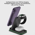thumbnail image 4 of Cargador de Teléfono Android Cargador Inalámbrico 3 en 1 de 15W, Que Admite Auriculares, Reloj Y Teléfono, Luz Indicadora Wtih, Se Puede Usar Como Soporte de Teléfono Cargador Inalámbrico de Teléfono, 4 of 8