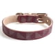 thumbnail image 1 of Sistema de cuero del collar y de la correa de perro, hebilla metálica a cuadros de la correa del collar de perro ajustable y, 1 of 5