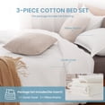 thumbnail image 2 of White Duvet Cover Twin Size 100% Cotton,Waffle Weave Soft and Breathable 2 PCs Bedding Set,1 Duvet Cover and 1 Pillow Sham, 2 of 7