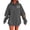 Dark Gray, variant on Women Hoodies Halloween Unisex Alphabet Graphic Pocket Sweatshirt Long Sleeve Pullover Tops Fall Warm Gear Beige L