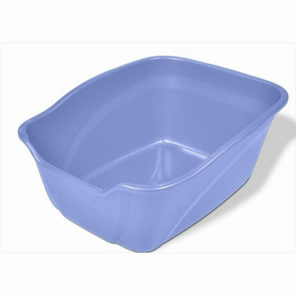 Van Ness Plastics Giant High Sided Cat Pan - Blue - 22in. x 16.5in. x 6.5in.