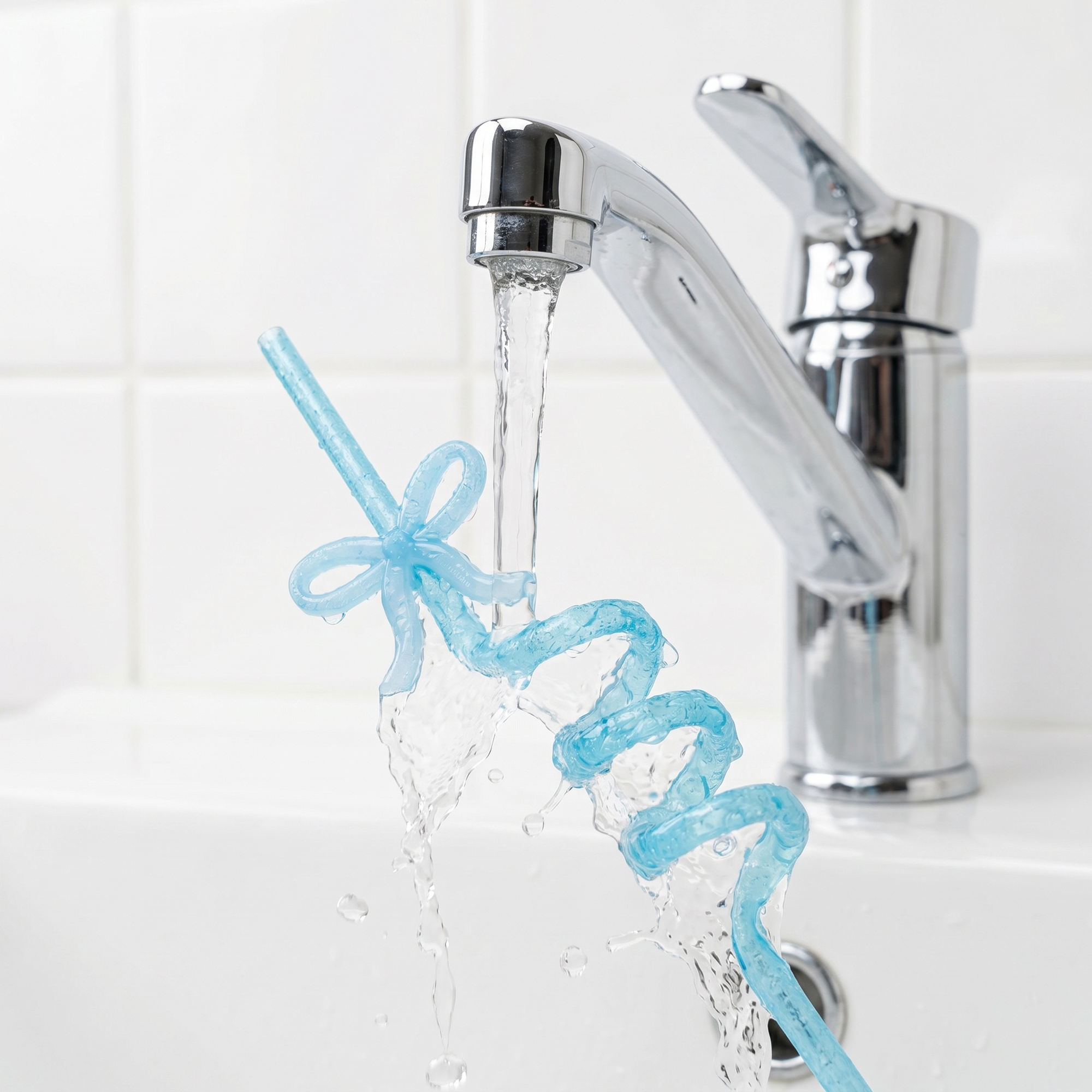 Unique Bargains 10Pcs Reusable Plastic Dishwasher Safe Straws Light Blue