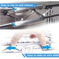 thumbnail image 4 of 100 PCS Wire Shelf Label Holders Plastic Wire Label Holder Shelf Labels Clips with Label Paper Inserts, Clear Wire Rack Label Holder, Wire Shelf Label Tags for 1-1/4” Wire Shelving, 4 of 6